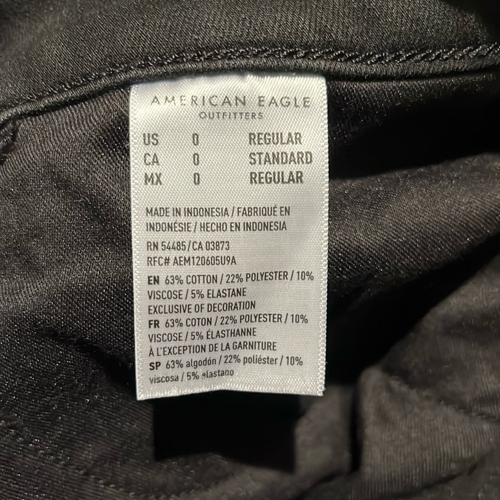 American Eagle Outfitters hi-rise jeggings - size women’s 0 Regular - Picture 6 of 7